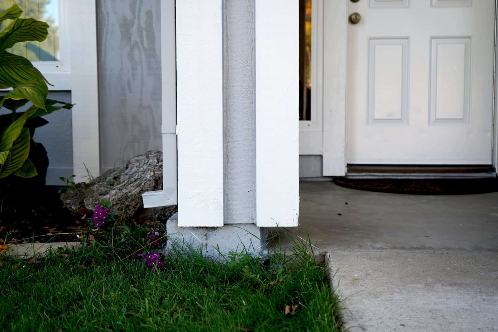 Dry Rot Front Porch Column Repair - Elk Grove, CA - After Photos