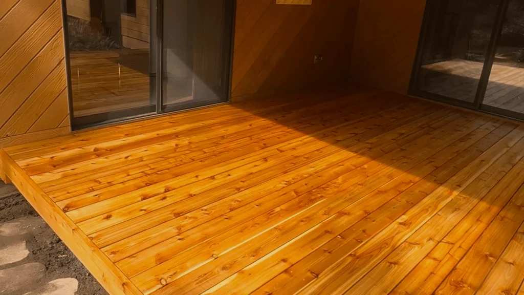 CEDAR DECK INSTALLATION – FAIR OAKS, CA