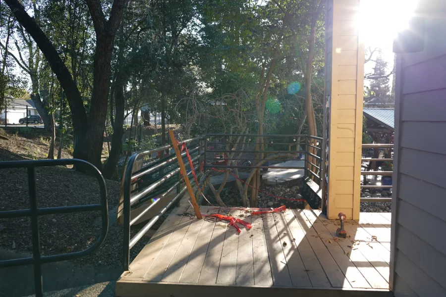 FIRE DAMAGE TREX DECK REPLACEMENT IN FAIR OAKS, CA