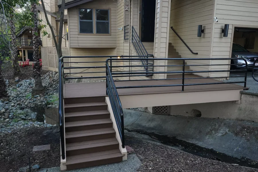 FIRE DAMAGE TREX DECK REPLACEMENT IN FAIR OAKS, CA