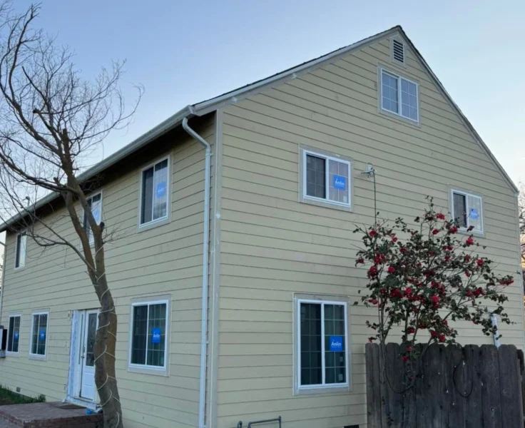 Fair Oaks home with newly installed energy-efficient replacement windows