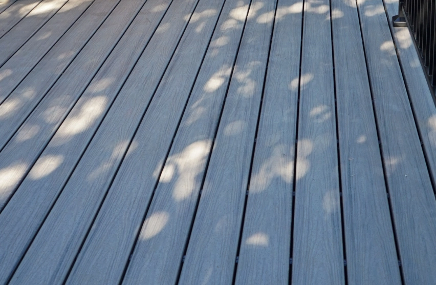 Before and after deck replacement project in Elk Grove showing a complete outdoor transformation