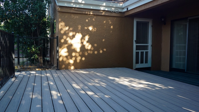 Residential deck repair and surface upgrade project in Elk Grove