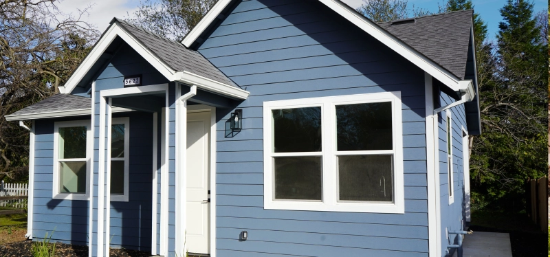 Single-family Roseville home with exterior siding repair and replacement needs