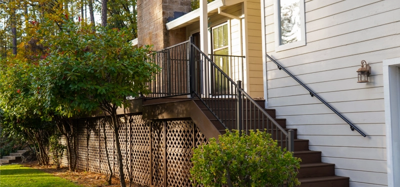 Planned-community home in Roseville with a newly built deck