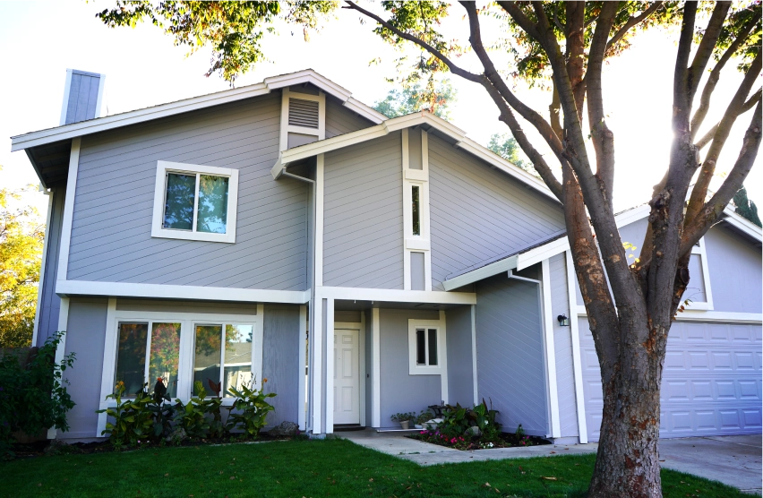 Newer two-story home in Whitney Ranch, Rocklin with modern exterior