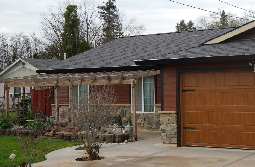 Wood siding repair on an older Citrus Heights ranch home