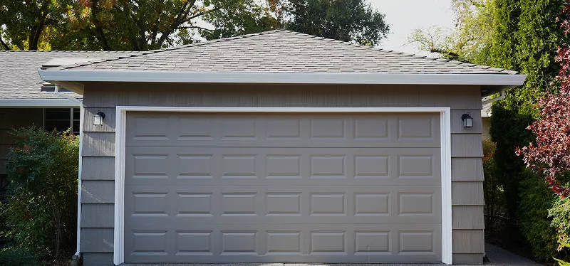 Composite siding and exterior trim details on a residential home