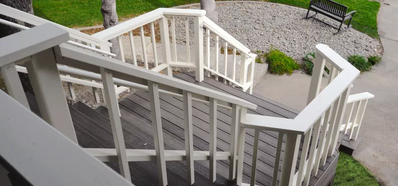 Established hillside home in Ridgeview, El Dorado Hills with an aging deck.