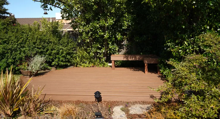 SMALL TREX GARDEN DECK REPLACEMENT IN ROSEVILLE, CA