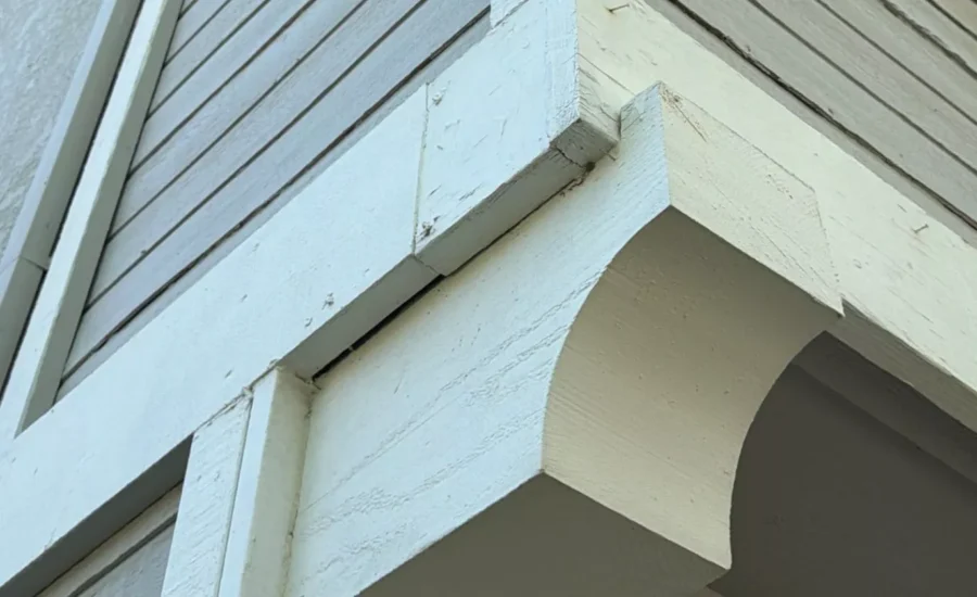 Foresthill house before full siding replacement.