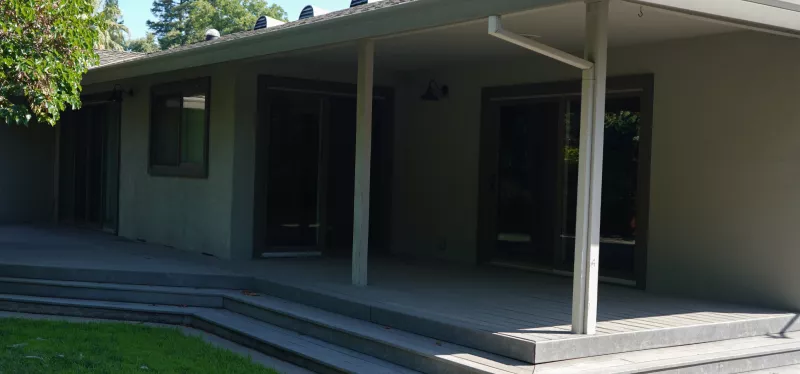 Mid-century Streng Bros. home in Arden-Arcade with an original patio deck.