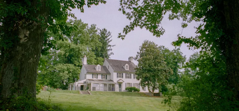 Woodland home bordering farmland with durable siding