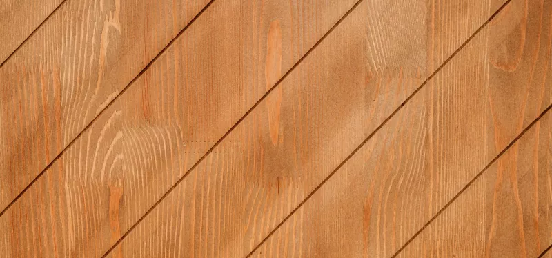 Natural wood siding installed on a residential exterior
