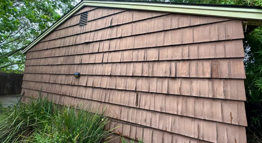 Existing siding being removed from Fair Oaks home during exterior renovation.