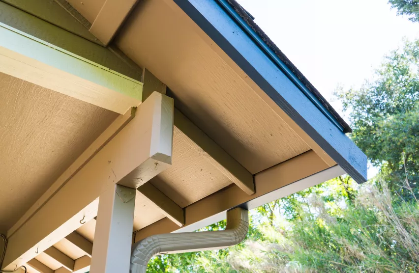 Painted lap siding and trim on an Elk Grove tract home